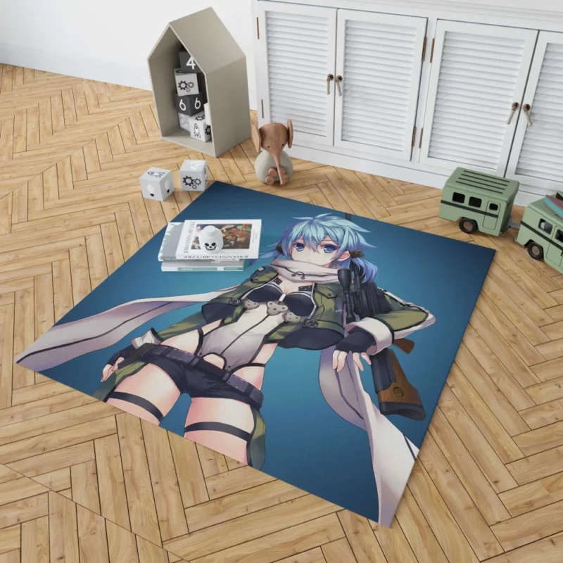 Sinon Shino Asada Virtual Heroine Anime Rug 1