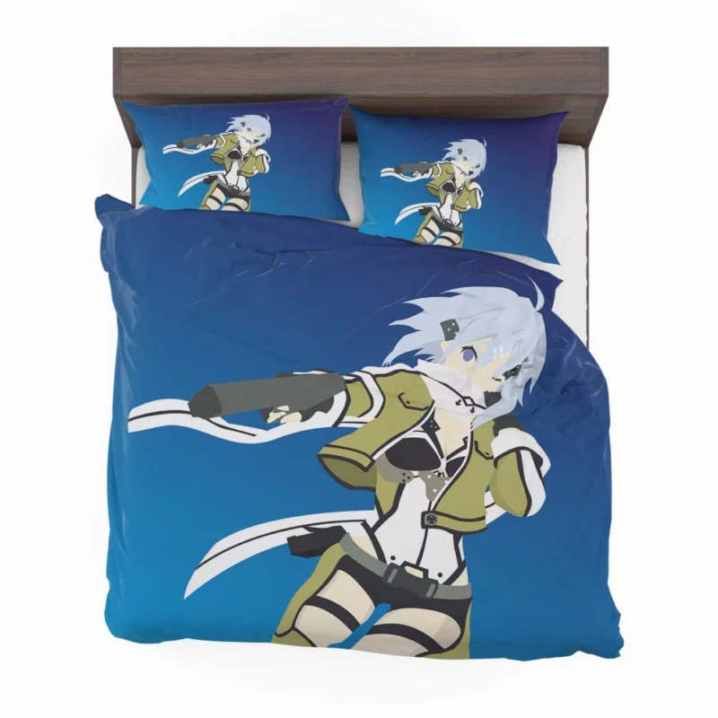 Sinon Shino Asada and Kirito Allies Anime Bedding Set 1