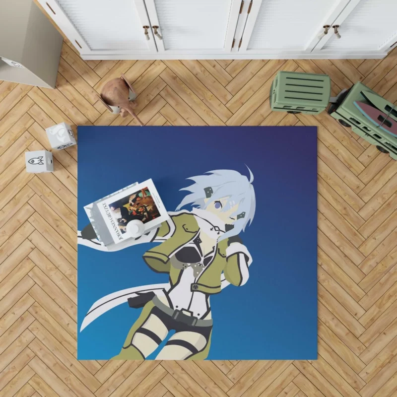 Sinon Shino Asada and Kirito Allies Anime Rug