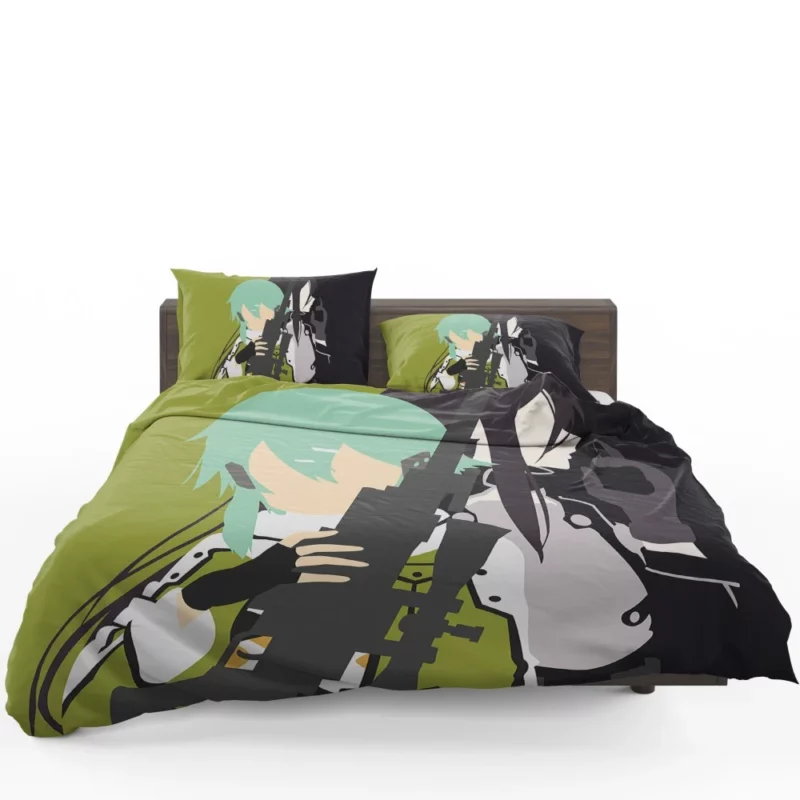 Sinon Shino Asada and Kirito Bonds Anime Bedding Set