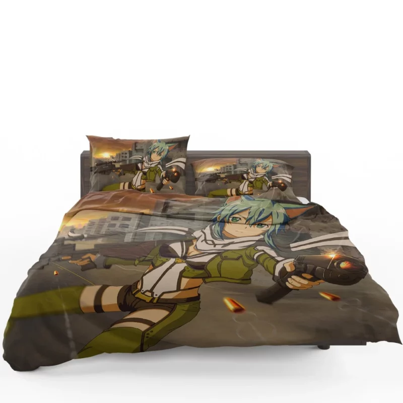 Sinon Virtual Odyssey Anime Bedding Set