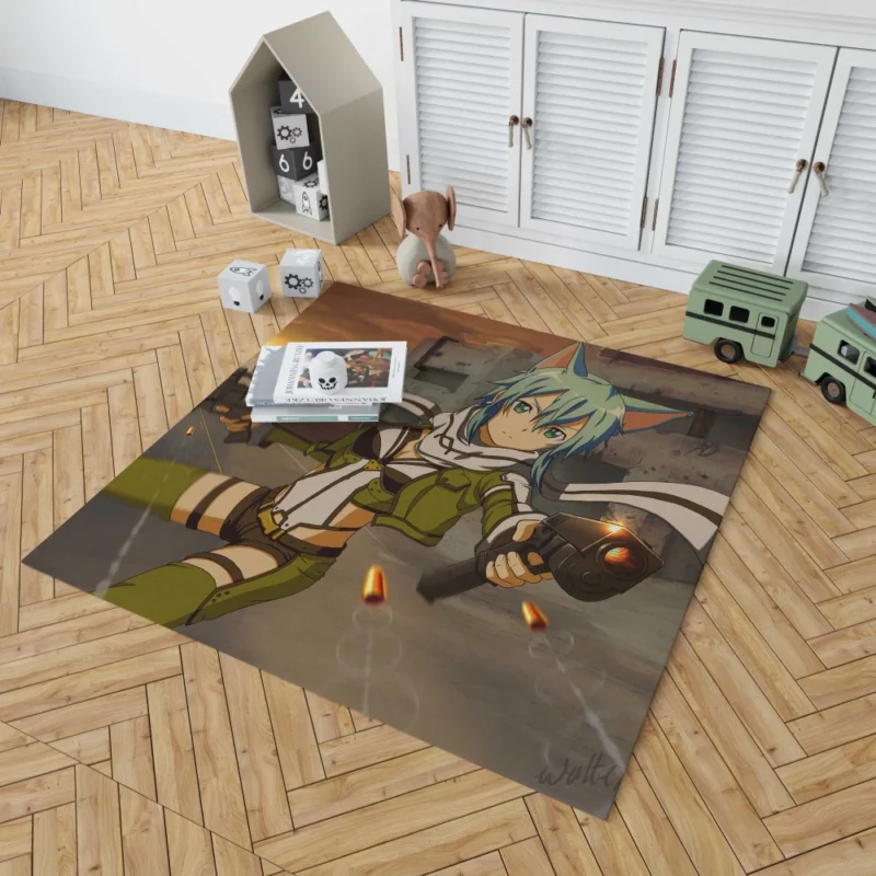 Sinon Virtual Odyssey Anime Rug 1