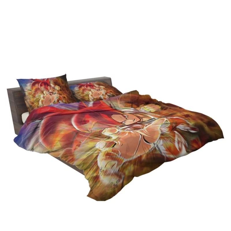 Son Goku Red-Haired Heroic Warrior Anime Bedding Set 2