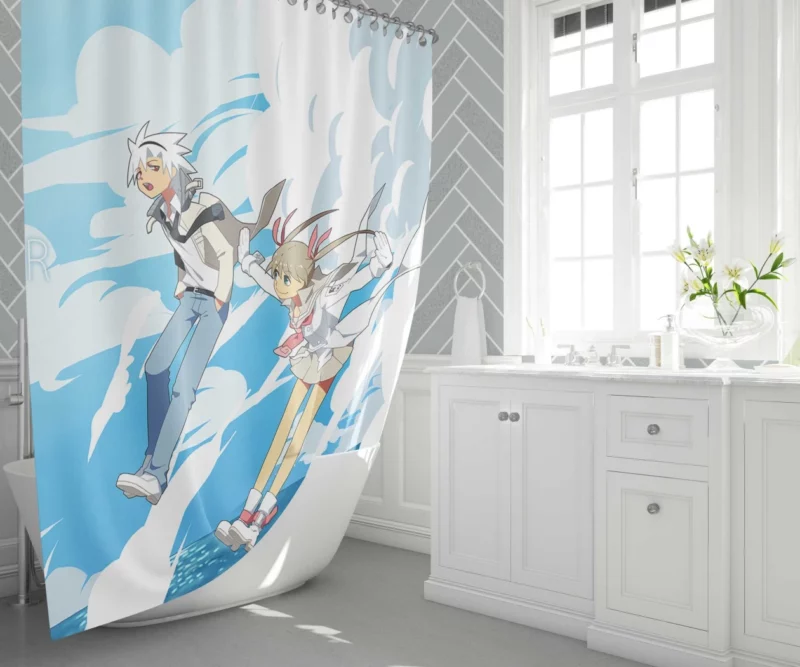 Soul Eater Maka and Soul Connection Anime Shower Curtain 1