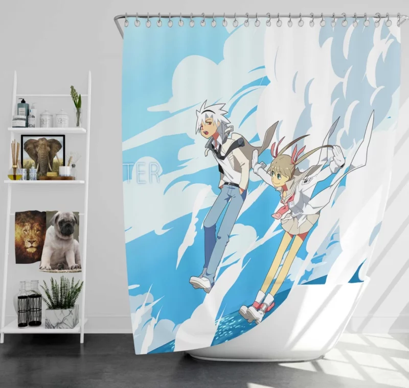 Soul Eater Maka and Soul Connection Anime Shower Curtain