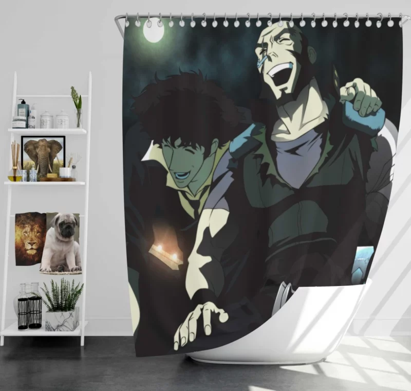 Spike Spiegel Bebop Maverick Anime Shower Curtain