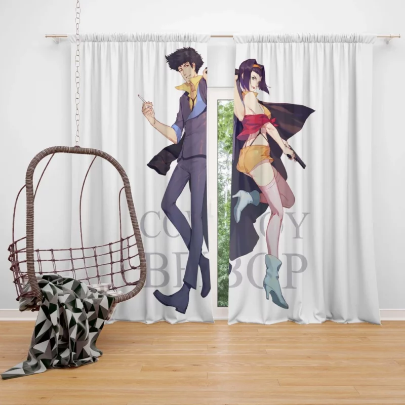 Spike Spiegel Cowboy Bebop Star Anime Curtain