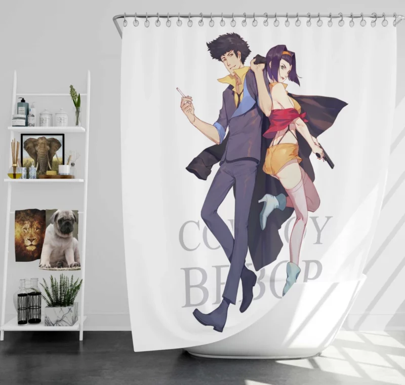 Spike Spiegel Cowboy Bebop Star Anime Shower Curtain