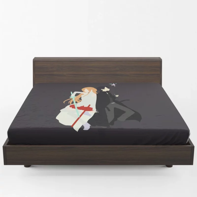 Strongest Anime Family Kirito Asuna Fitted Sheet 1