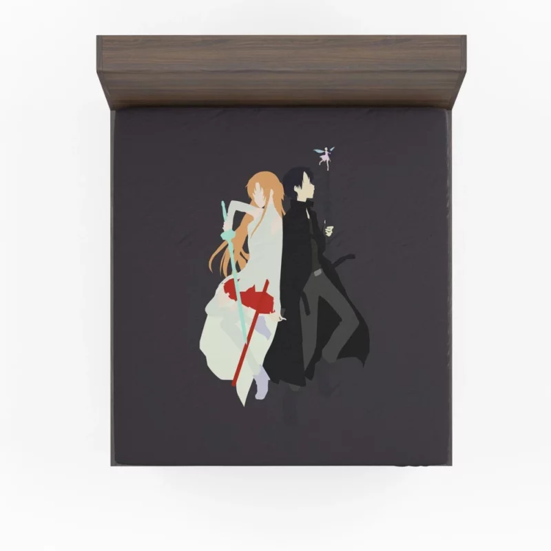 Strongest Anime Family Kirito Asuna Fitted Sheet