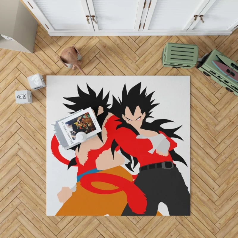 Super Saiyan 4 Fusion Goku and Vegeta Anime Rug