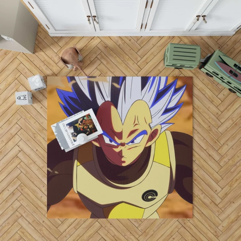 Super Saiyan Blue Vegeta Heroic Quest Anime Rug