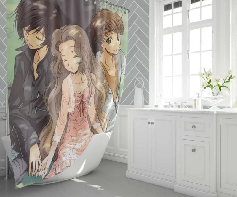 Suzaku & Lelouch Dynamic Anime Shower Curtain 1