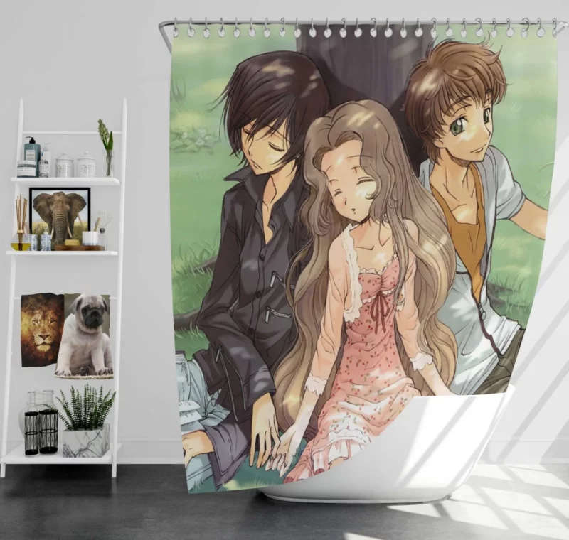 Suzaku & Lelouch Dynamic Anime Shower Curtain