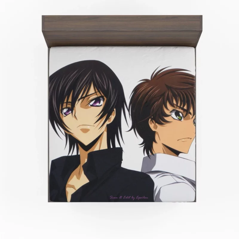 Suzaku & Lelouch Journey Anime Fitted Sheet