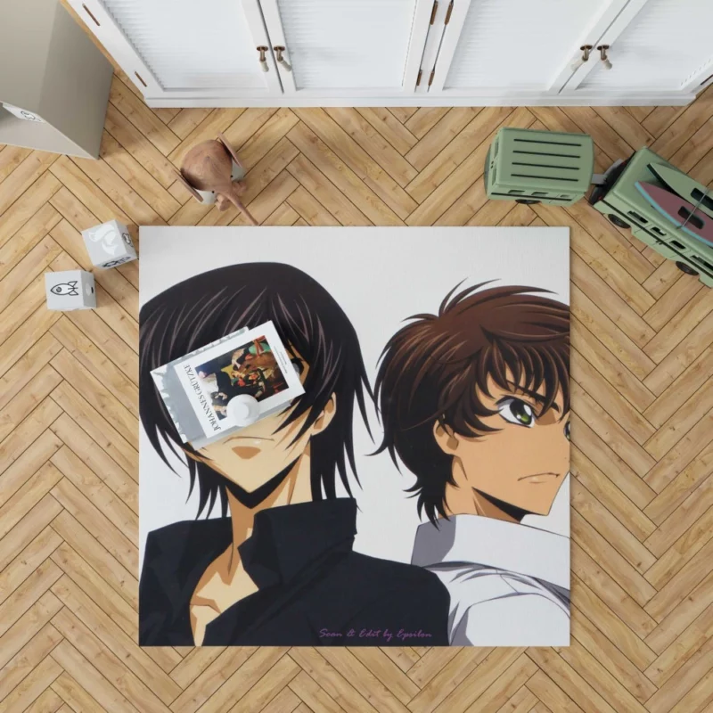 Suzaku & Lelouch Journey Anime Rug