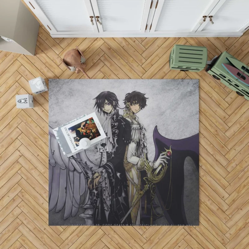 Suzaku & Lelouch Partnership Anime Rug