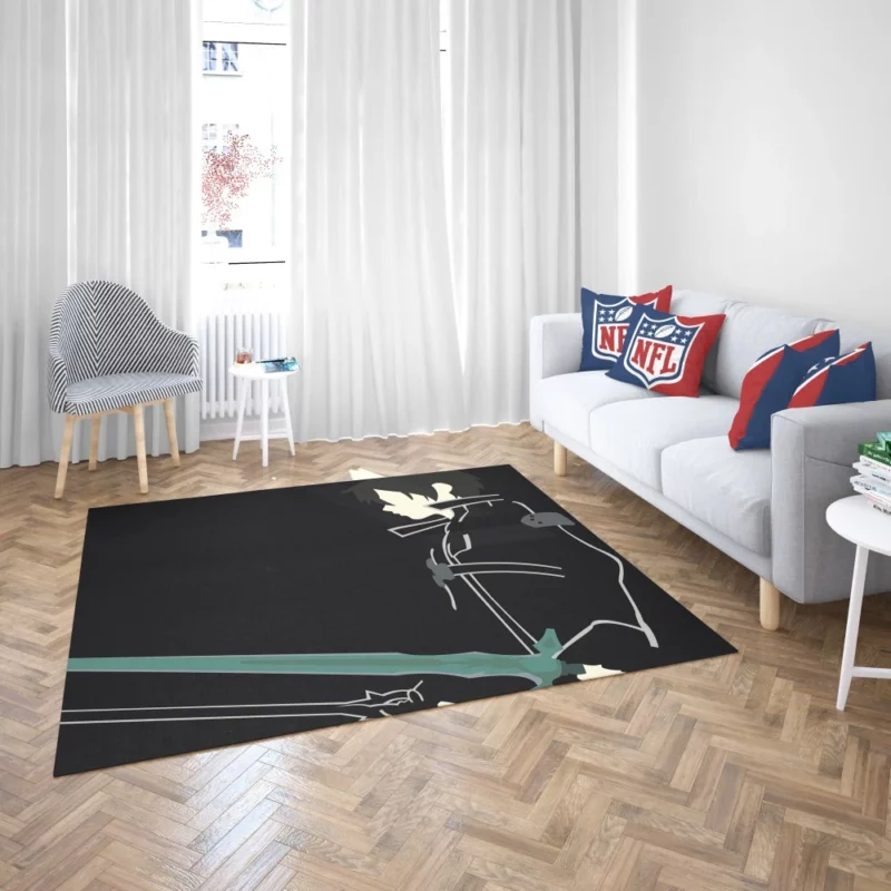 Sword Art Chronicles Kirito Journey Anime Rug 2