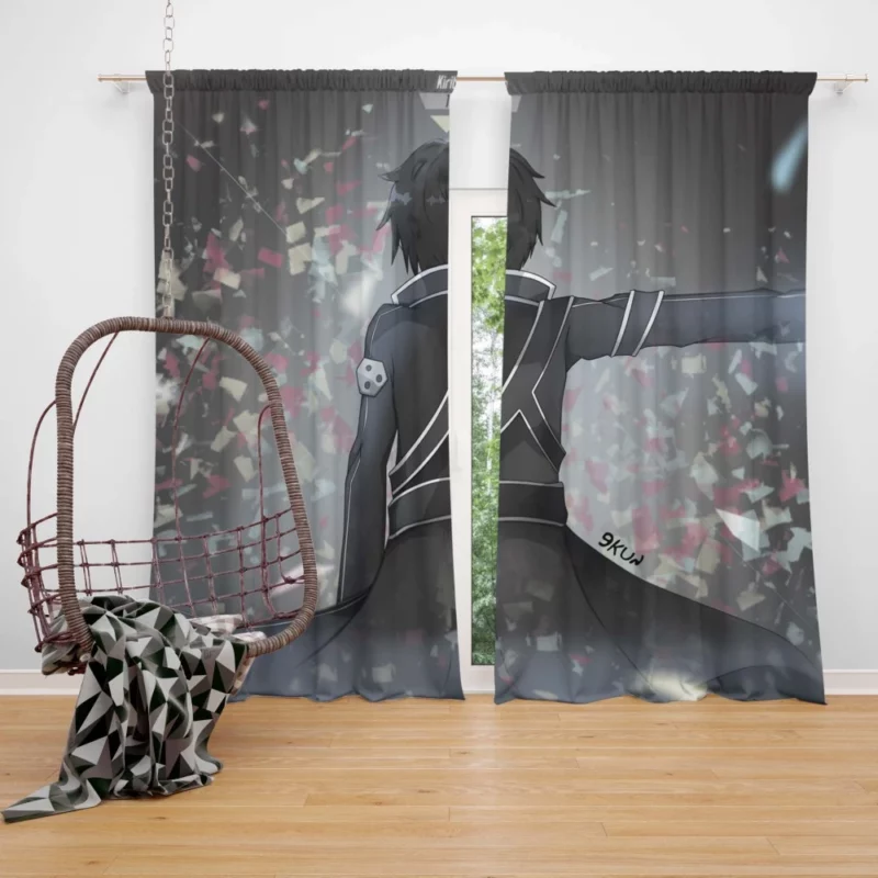 Sword Art Chronicles Kirito Path Anime Curtain