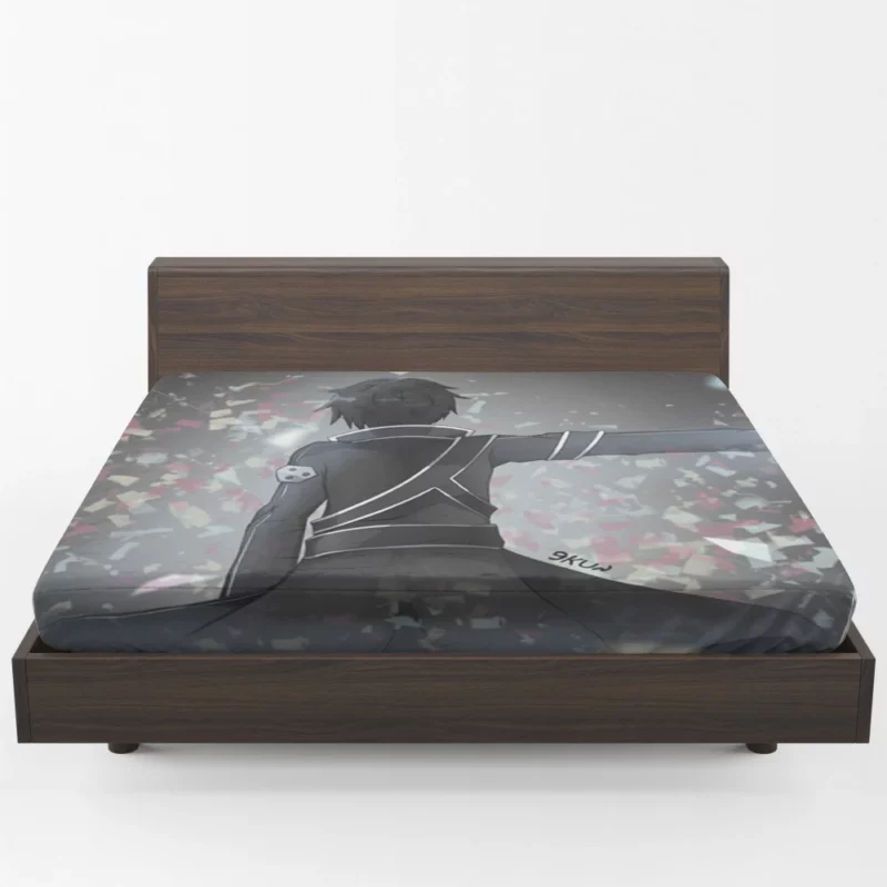 Sword Art Chronicles Kirito Path Anime Fitted Sheet 1