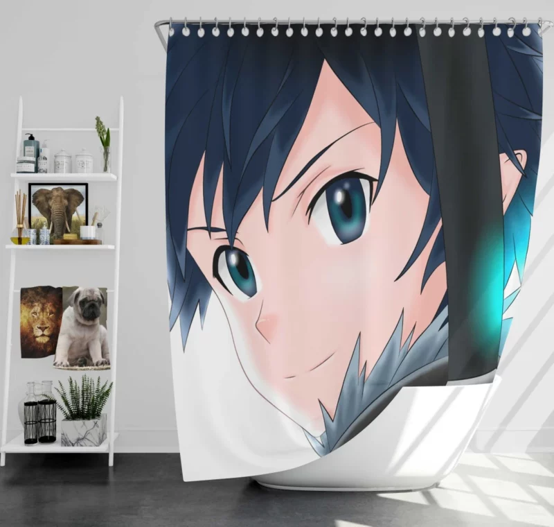 Sword Art Chronicles Kirito Quest Anime Shower Curtain