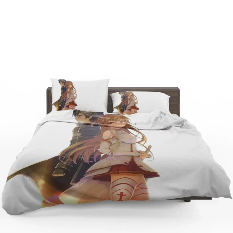 Sword Art Duo Asuna and Kirito Anime Bedding Set
