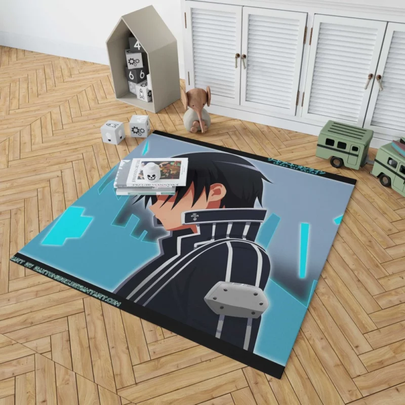 Sword Art Legacy Kirito Impact Anime Rug 1