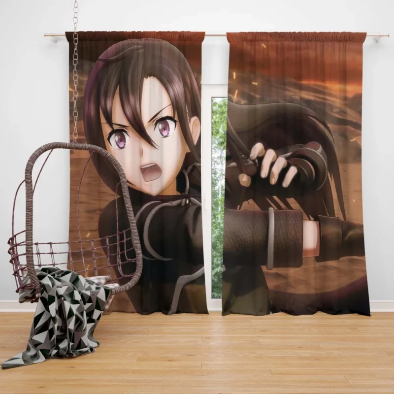 Sword Art Online II Kirito Story Anime Curtain