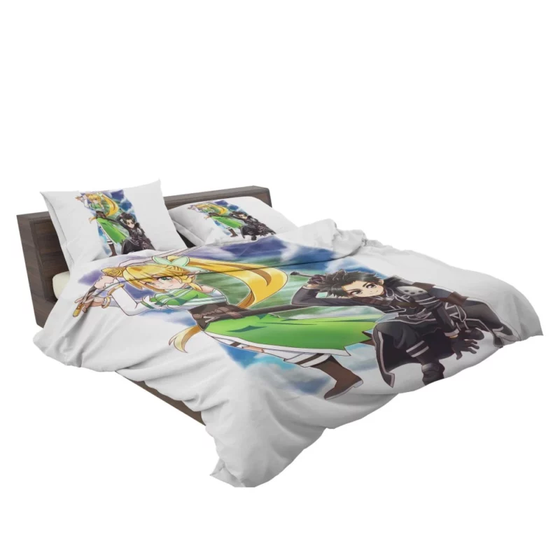 Sword Art Siblings Kirito Leafa Suguha Anime Bedding Set 2