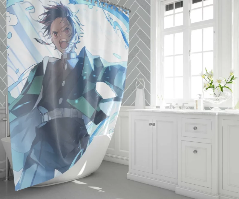 Tanjirou Kamado Demon Slayer Legacy Anime Shower Curtain 1