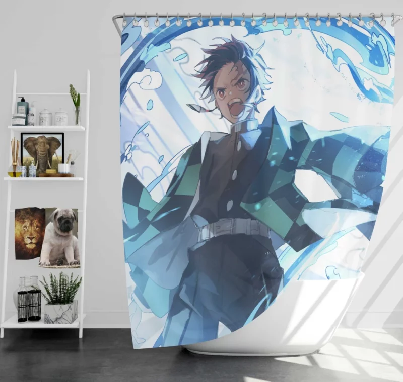 Tanjirou Kamado Demon Slayer Legacy Anime Shower Curtain