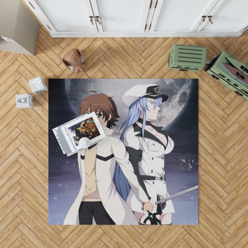 Tatsumi and Esdeath Akame ga Kill! Romance Anime Rug