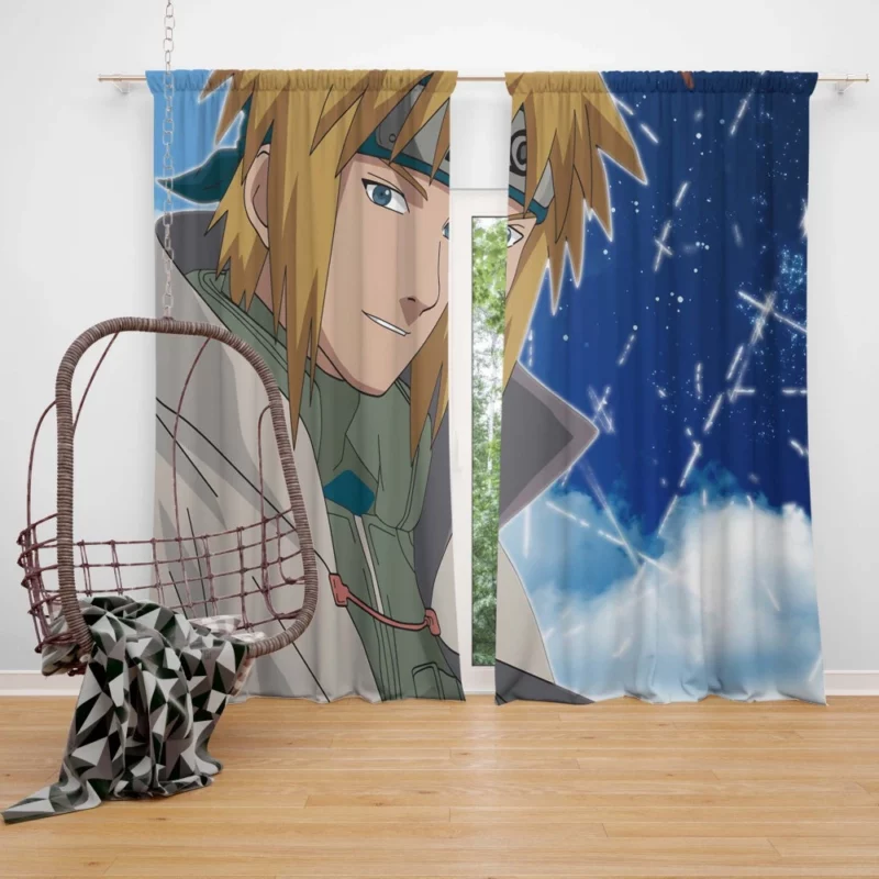 The Blonde Hokage Minato Namikaze Anime Curtain