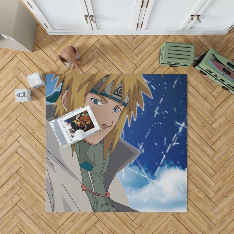 The Blonde Hokage Minato Namikaze Anime Rug