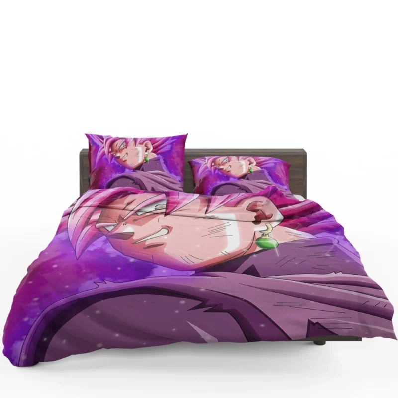The Enigma of Black Goku Rosé Form Anime Bedding Set