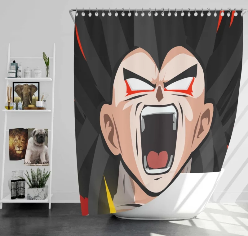 The Legacy of Super Saiyan 4 Goku Anime Shower Curtain
