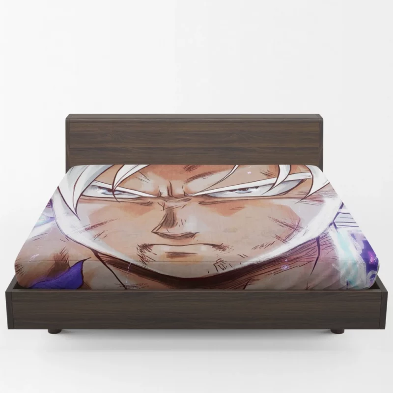The Mystery of Goku White-Haired Form Anime Fitted Sheet 1