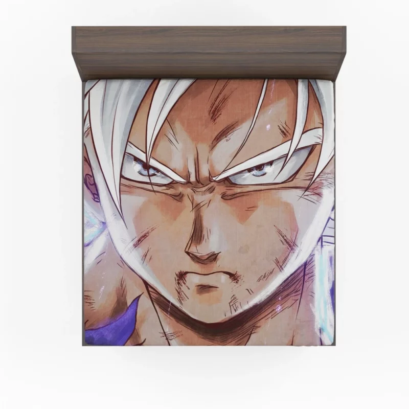 The Mystery of Goku White-Haired Form Anime Fitted Sheet