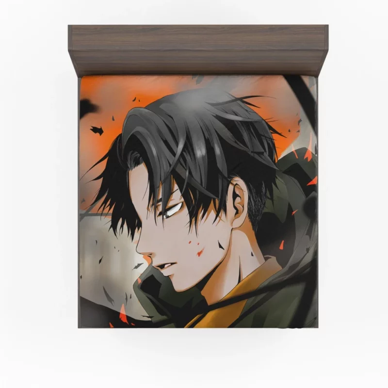 Titan Levi Ackerman Manga Anime Fitted Sheet