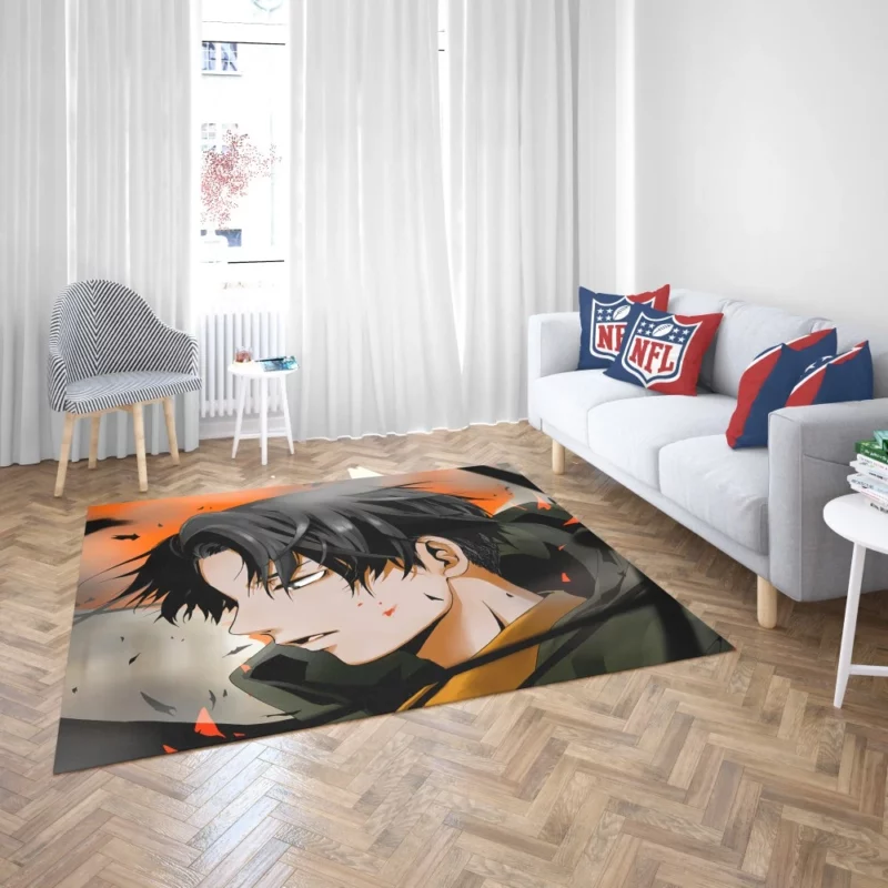 Titan Levi Ackerman Manga Anime Rug 2