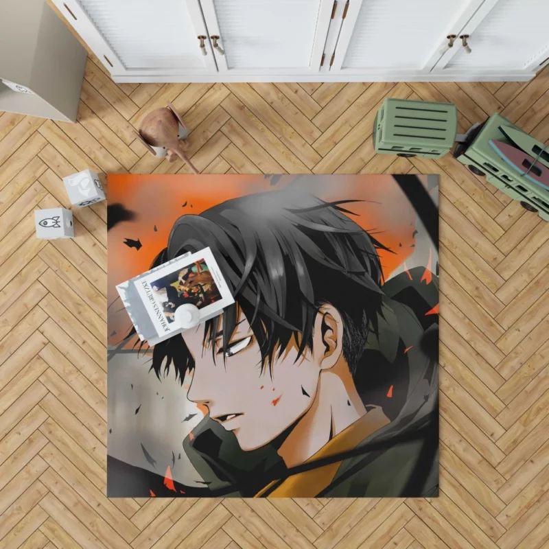 Titan Levi Ackerman Manga Anime Rug