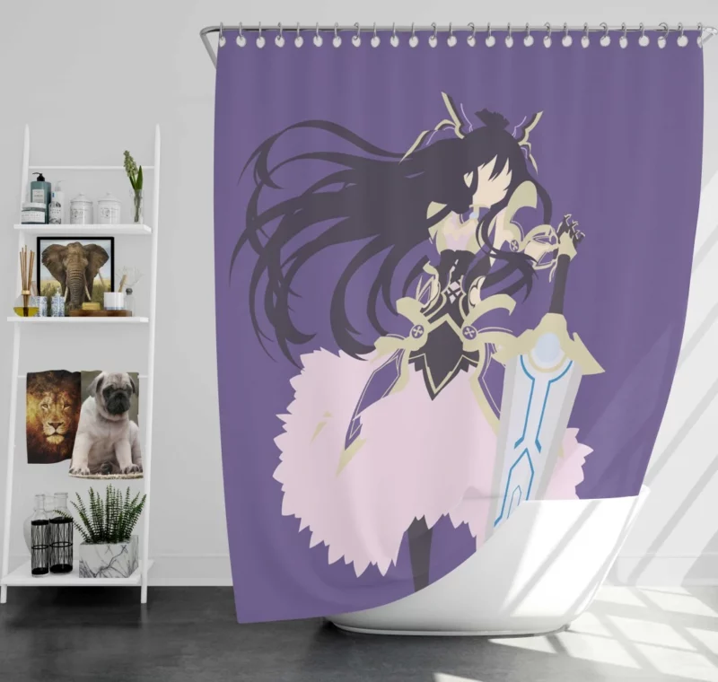 Tohka Yatogami Divine Romance Anime Shower Curtain