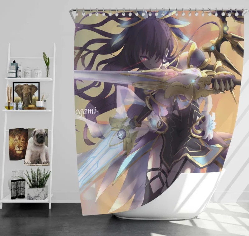 Tohka Yatogami Star-Crossed Anime Shower Curtain