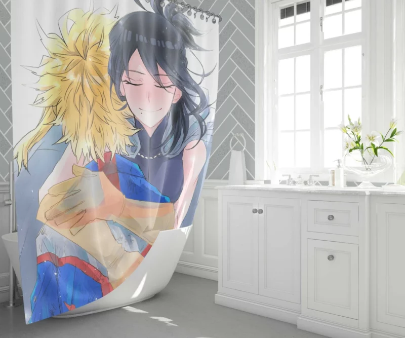 Toshinori Yagi Heroic Legacy Anime Shower Curtain 1