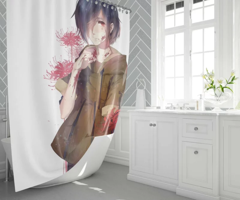 Touka Kirishima Aegis of Ghoul Anime Shower Curtain 1