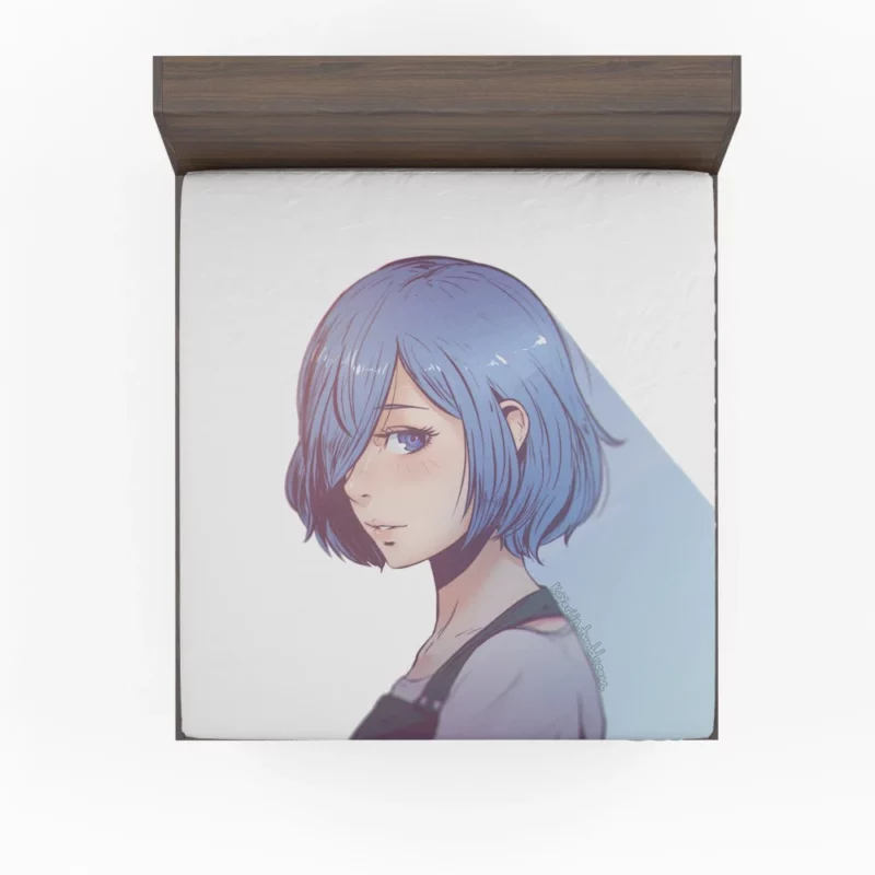 Touka Kirishima Azure Gaze Anime Fitted Sheet