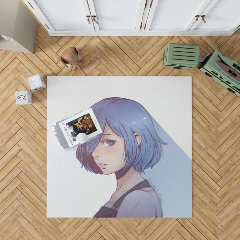 Touka Kirishima Azure Gaze Anime Rug