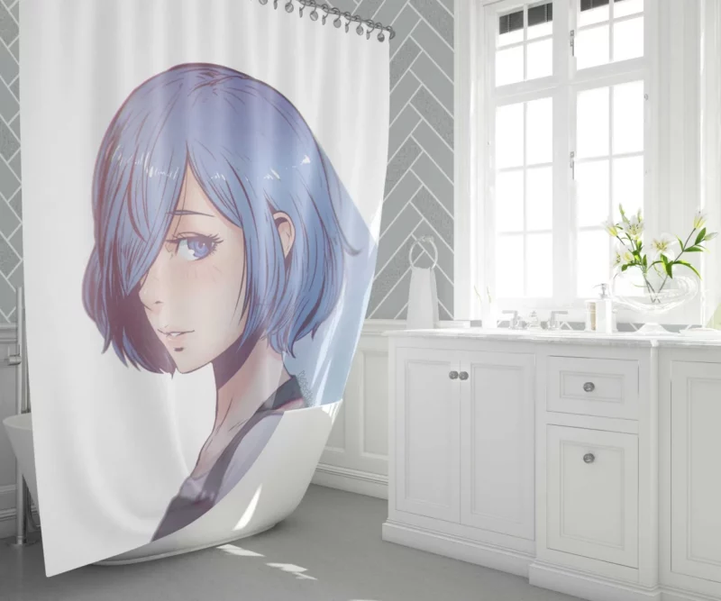 Touka Kirishima Azure Gaze Anime Shower Curtain 1