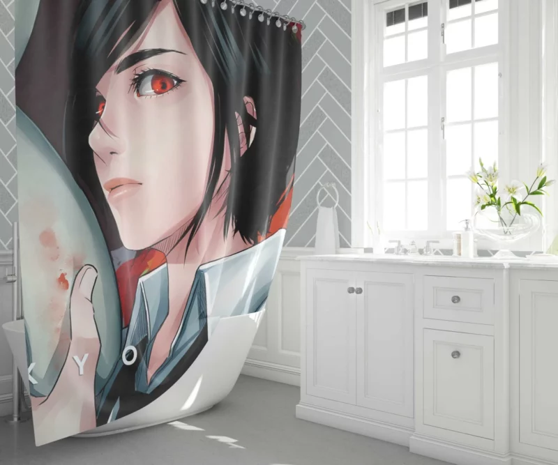 Touka Kirishima Eternal Ghoul Anime Shower Curtain 1