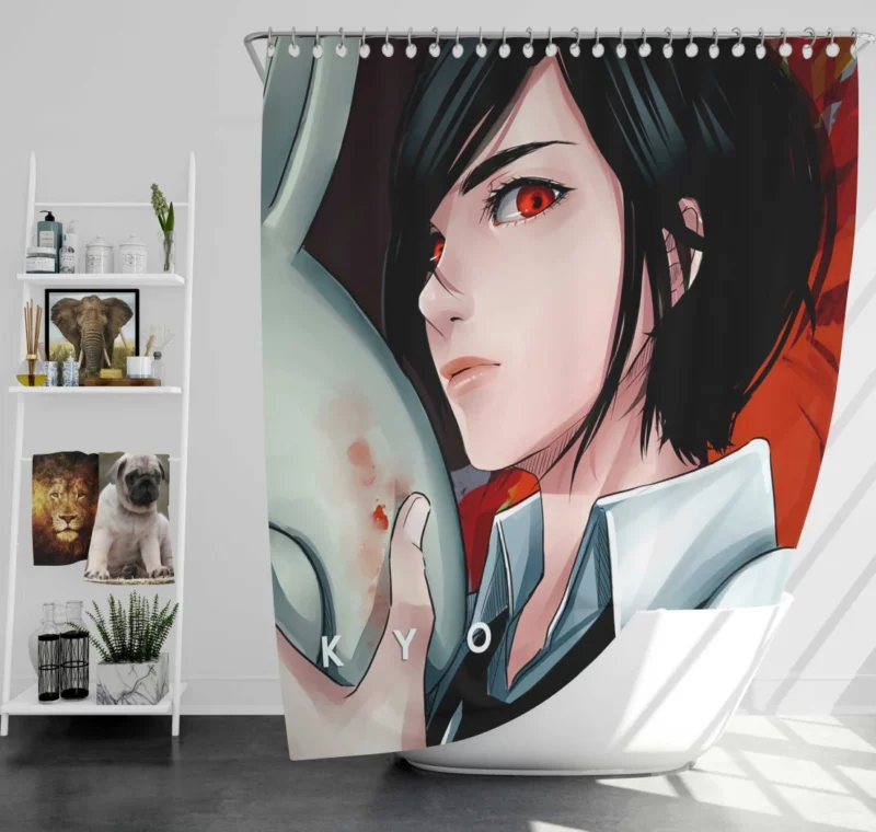 Touka Kirishima Eternal Ghoul Anime Shower Curtain